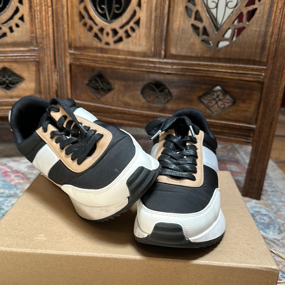 Stylish Black and White Womens Sneakers
